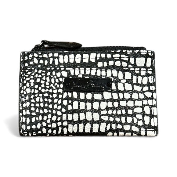 Vera Bradley Black and White Croc-Embossed Wallet - Picture 2 of 5